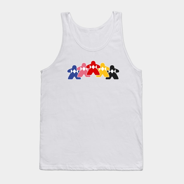 Go Go Power Meeples Tank Top by Maolli Land